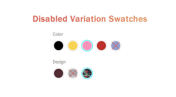 Disabled Variation Swatches Styles